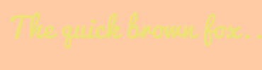 Image with Font Color EDE275 and Background Color FFCBA4
